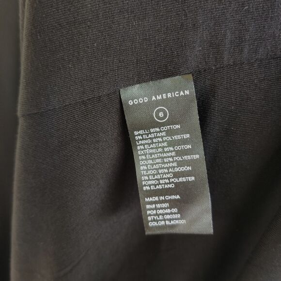 Good American Black Sleeveless Mock Neck Dress Size 5XL New With Tags - Picture 10 of 11